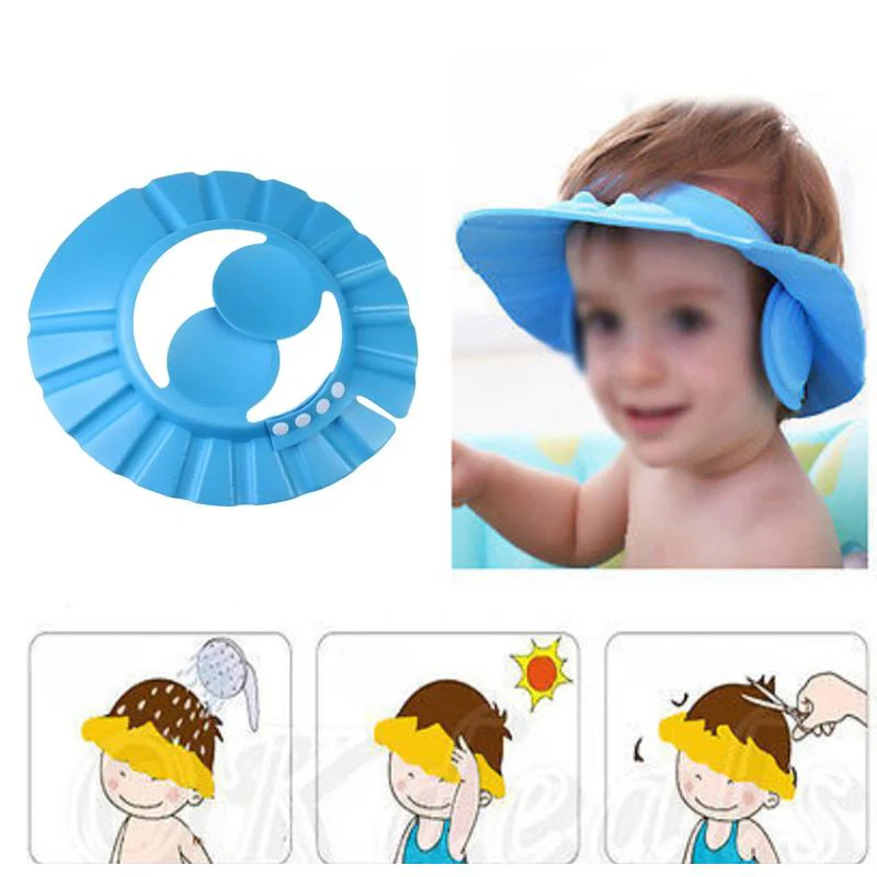 Adjustable Safe Soft Baby Shower cap - Image 4
