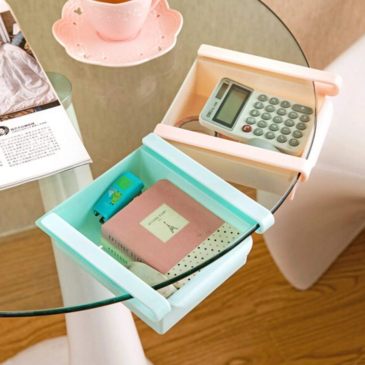 Adjustable Sliding Refrigerator Storage Basket (1 Pc) - Image 7