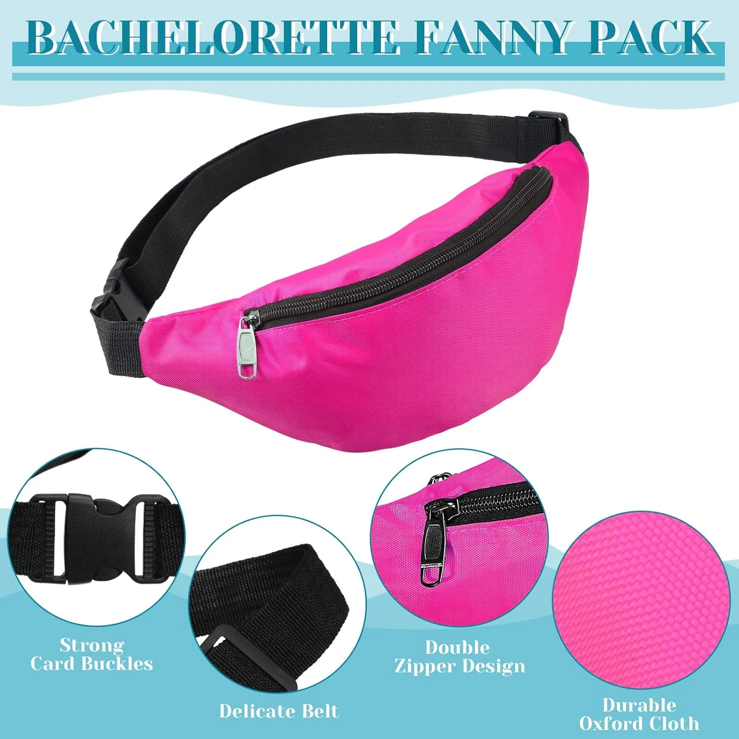 Adjustable Waist Bag 1 Pc – Lightweight Travel Fanny Pack with Zipper - Image 3
