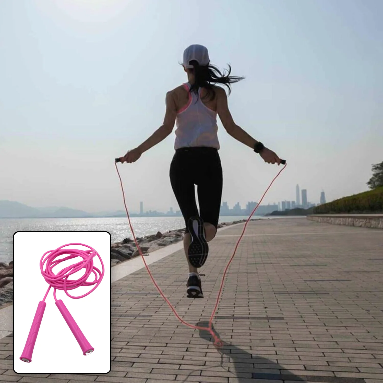 3m Plastic Adjustable Jump Rope: High-Speed Skipping, Crossfit, Fitness - Image 5