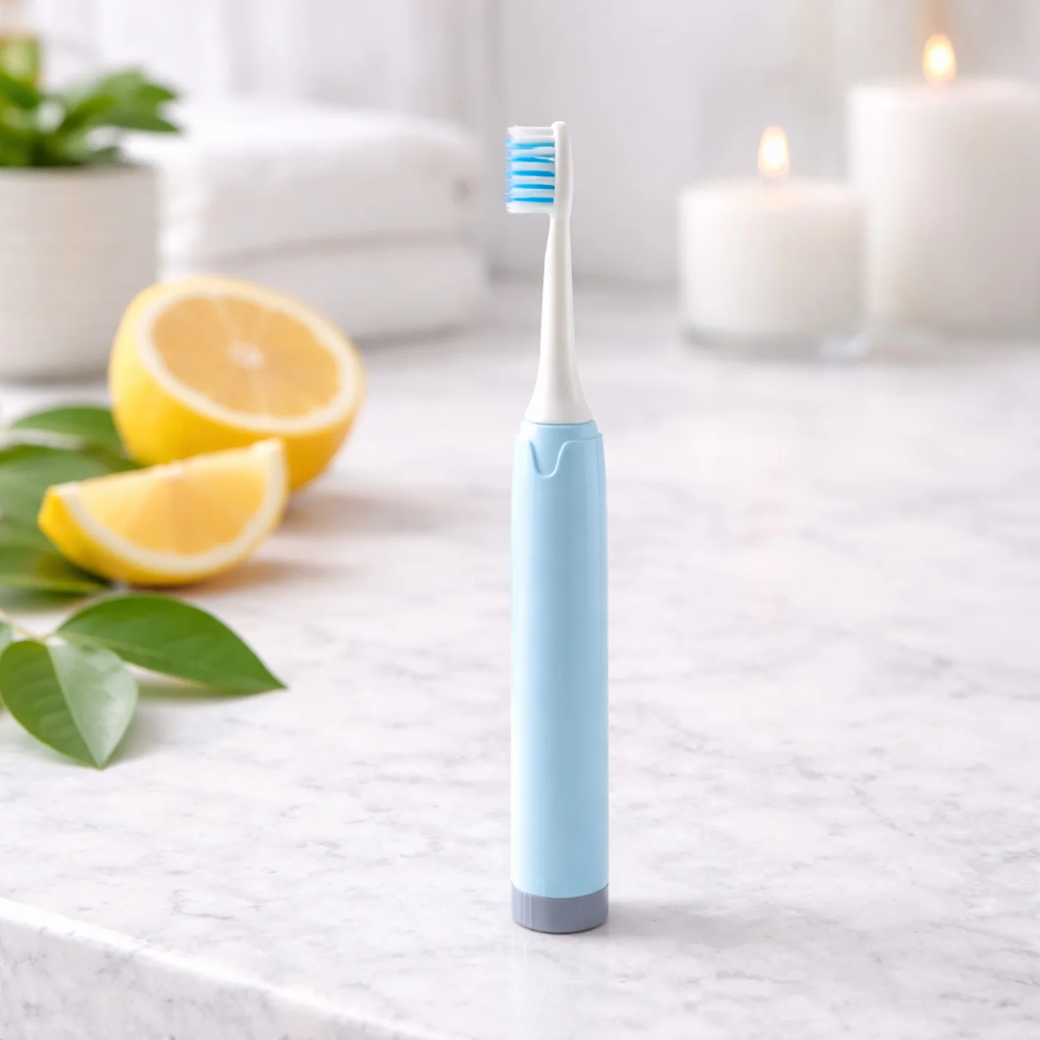 Electric Toothbrush With 4  Extra Head (1 Pc, Battery Included, Mix Color) - Image 8