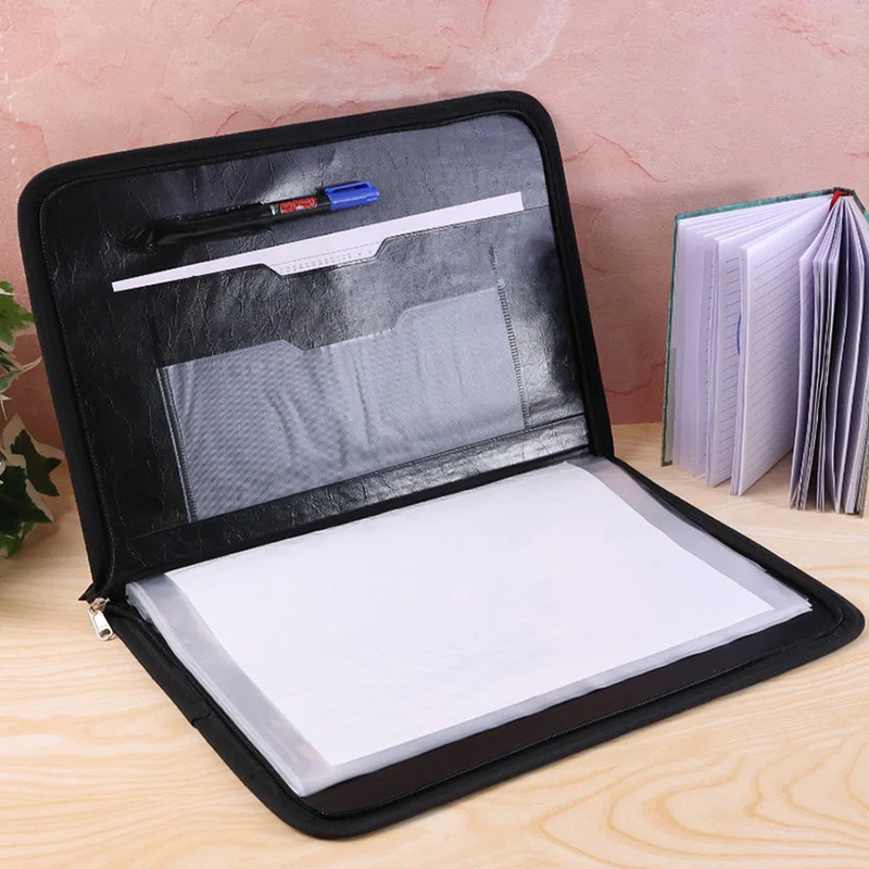 Aerotix A4 Portfolio File Zipper – 10 Leaf Professional Document Organizer Folder - Image 6