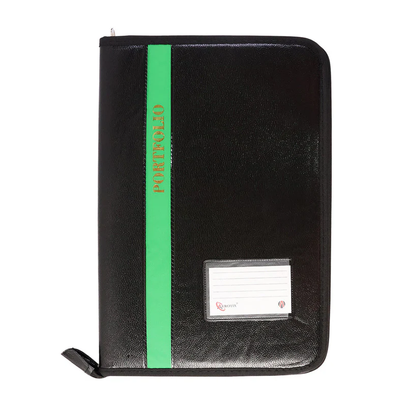 Aerotix A4 Portfolio File with Zipper – 30 Leaf Display Folder - Image 5