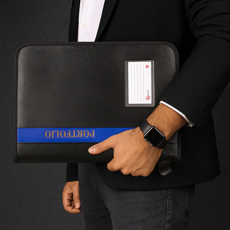 Aerotix A4 Portfolio File with Zipper – 40 Leaf - Image 2