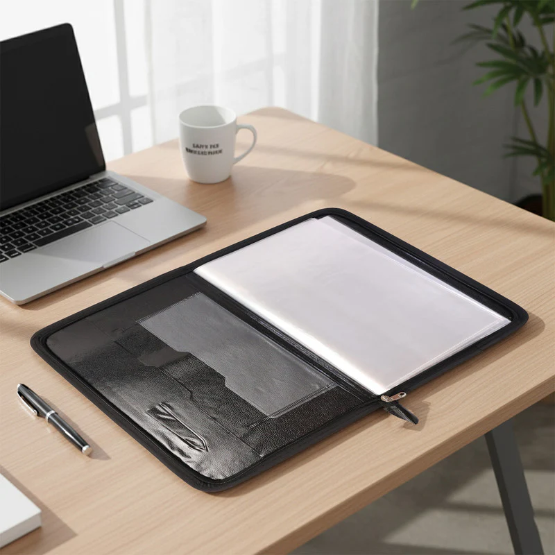 Aerotix A4 Portfolio File with Zipper – 40 Leaf - Image 3