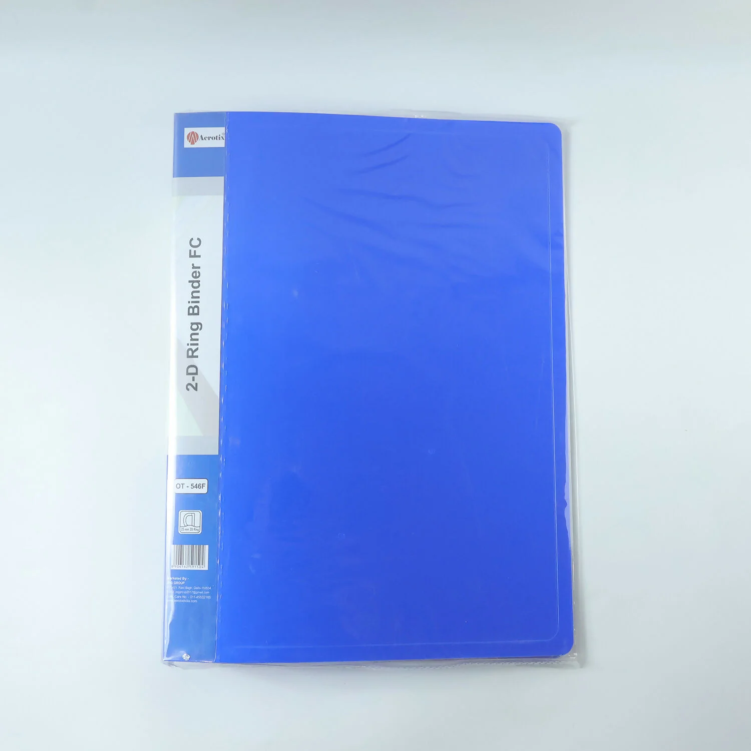 Aerotix FC 2-D Ring Binder File Folder with Inside Pocket for School, Office - Image 5