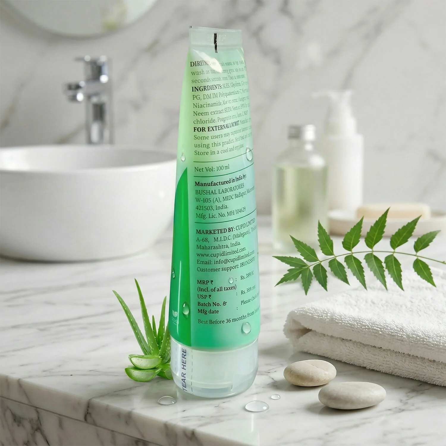 AHA BHA Face Wash Gel Deep Clean Pimple Control Skin Care Cleanser (100 Ml) - Image 4