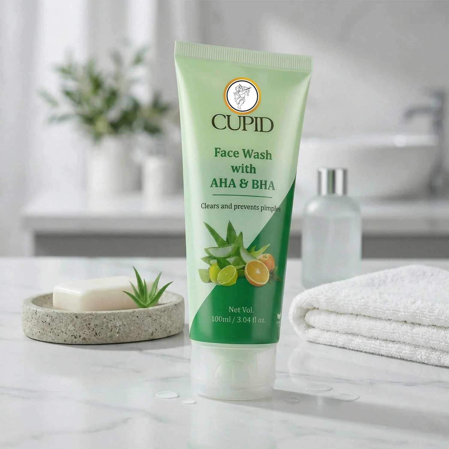 AHA BHA Face Wash Gel Deep Clean Pimple Control Skin Care Cleanser (100 Ml) - Image 5