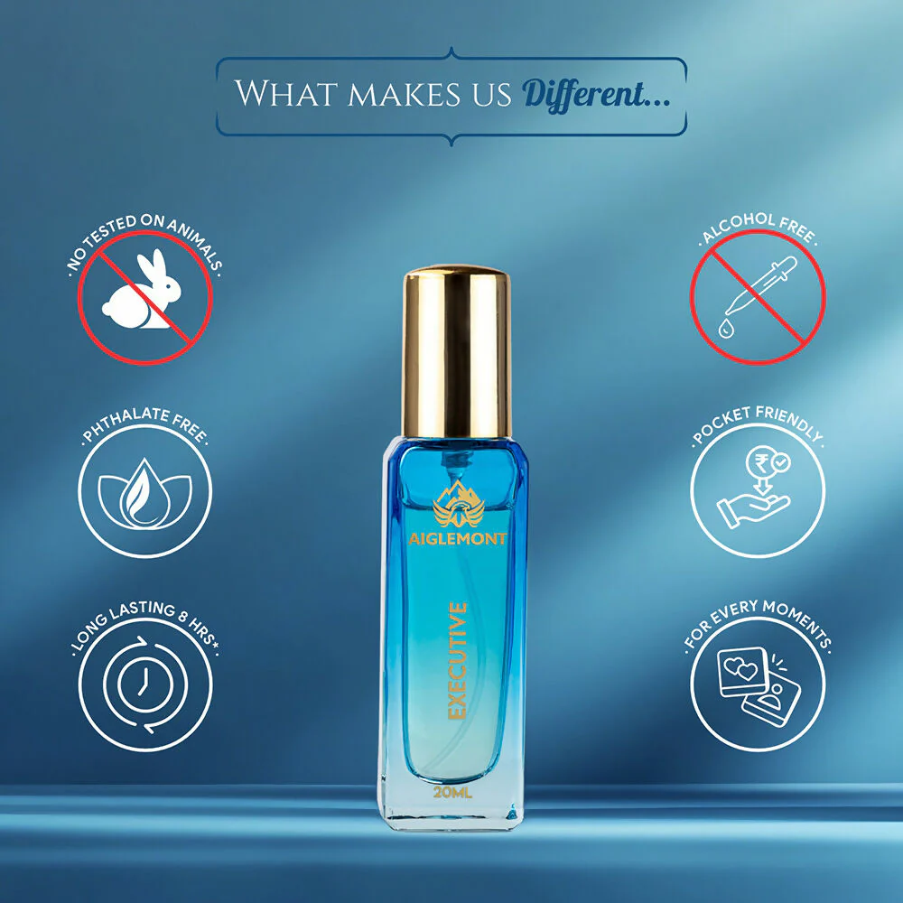 Aiglemont Executive Alcohol-Free Long Lasting Perfume Spray for Men & Women 20ml - Image 3