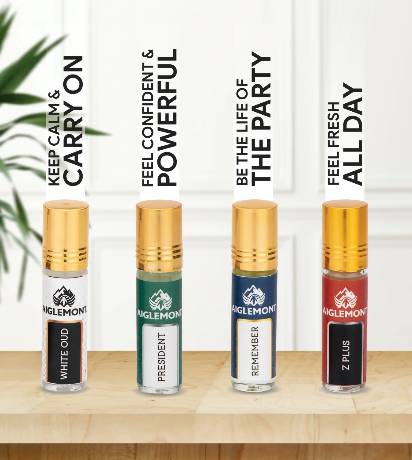 Aiglemont Non-Alcoholic Roll-On Attar Perfume Combo Set (4 Pcs × 6 ml) - Image 3