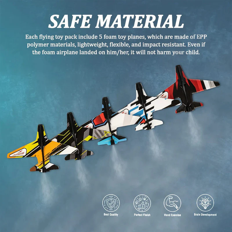 Airfighter Toy Plane Gun Set – Launch Gliders & Fun Games for Kids - Image 4