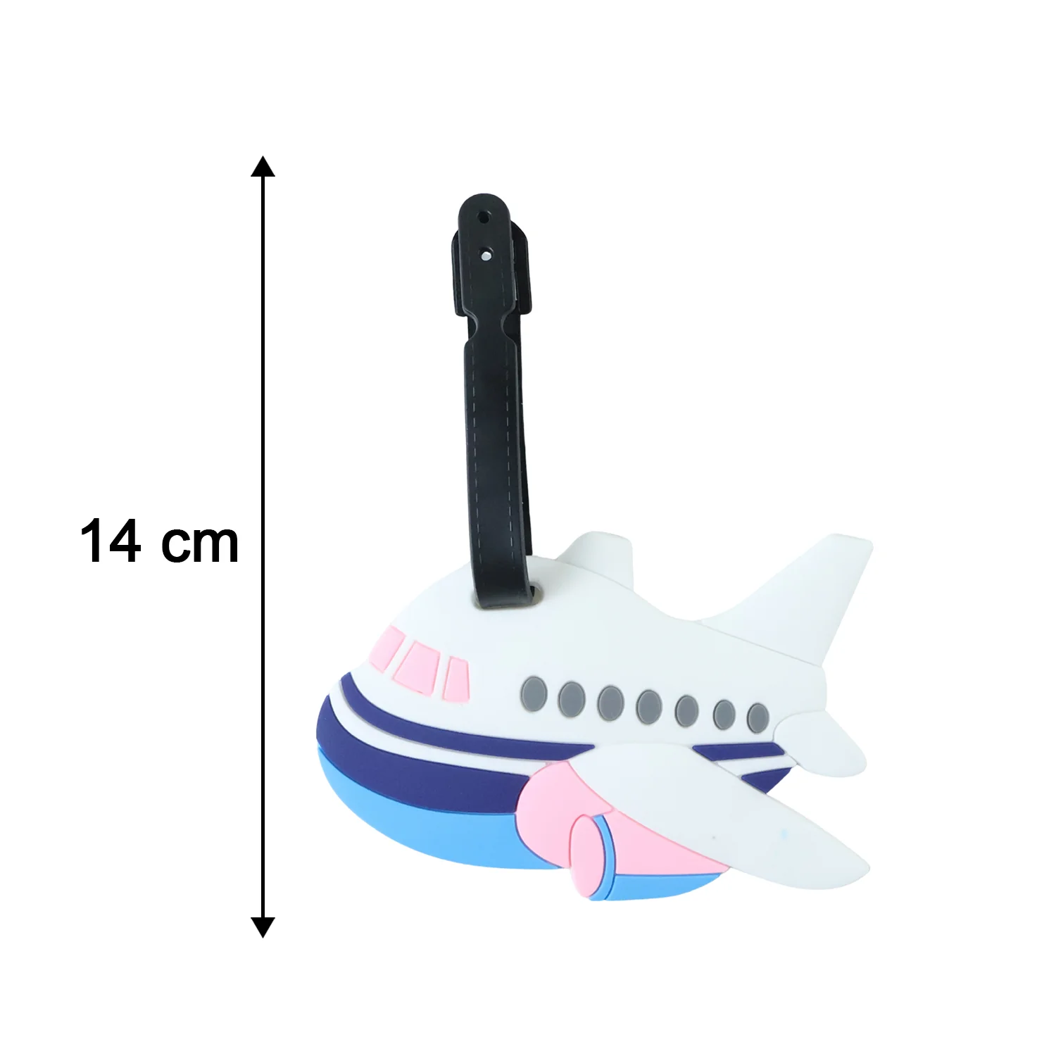 Airplane Shape Travel Identification Luggage Bag Tag (1 Pc) - Image 6