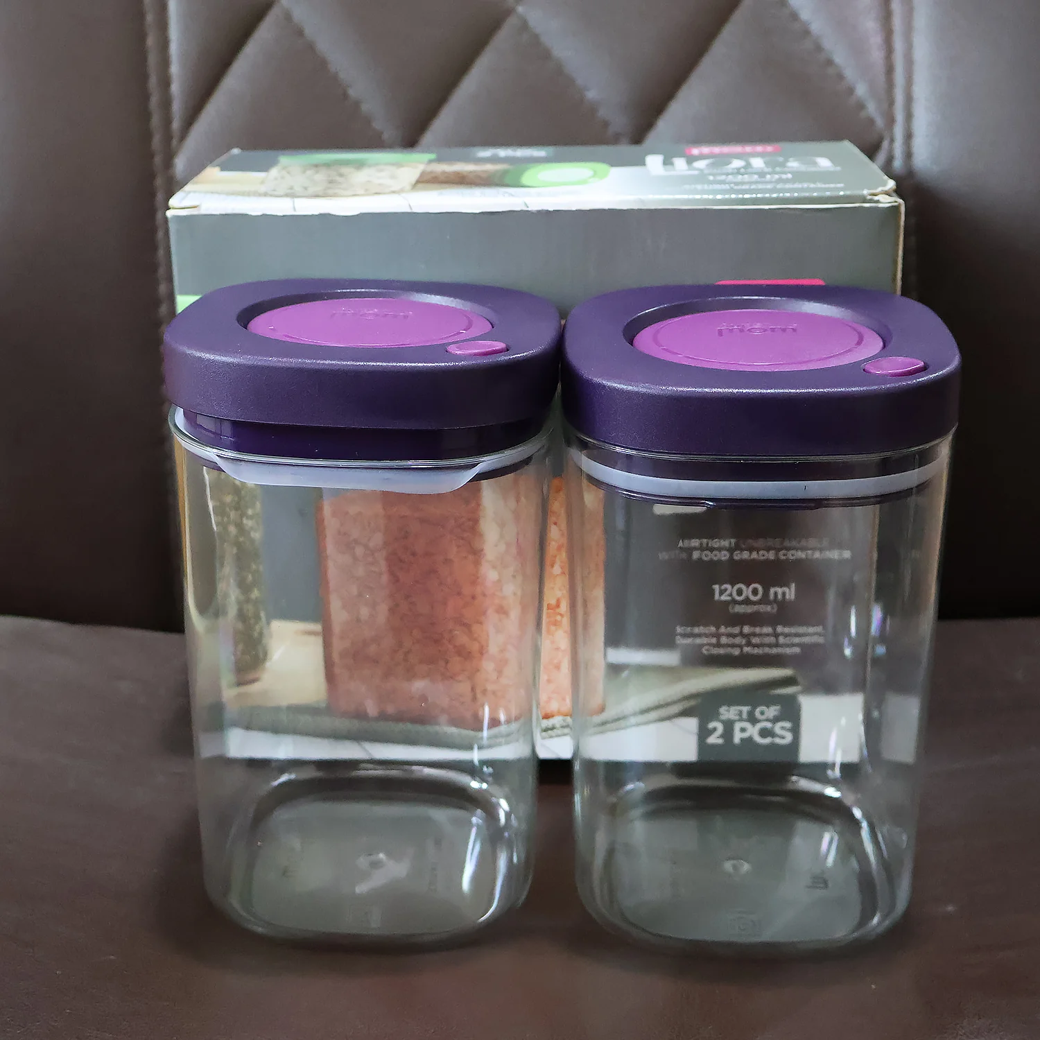 Supermom Airtight Kitchen Storage Containers (2 Pc Set / 1200ml) - Image 8