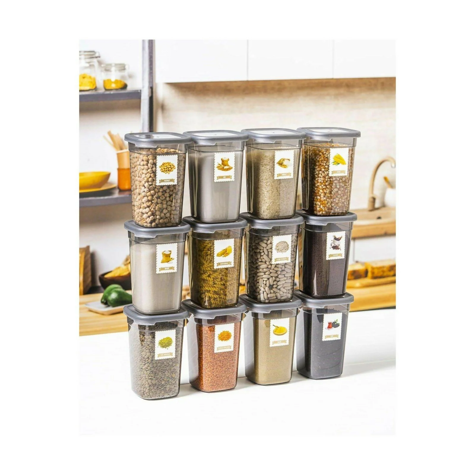 Airtight Kitchen Storage Containers (Set 6) 1200 ML - Image 2