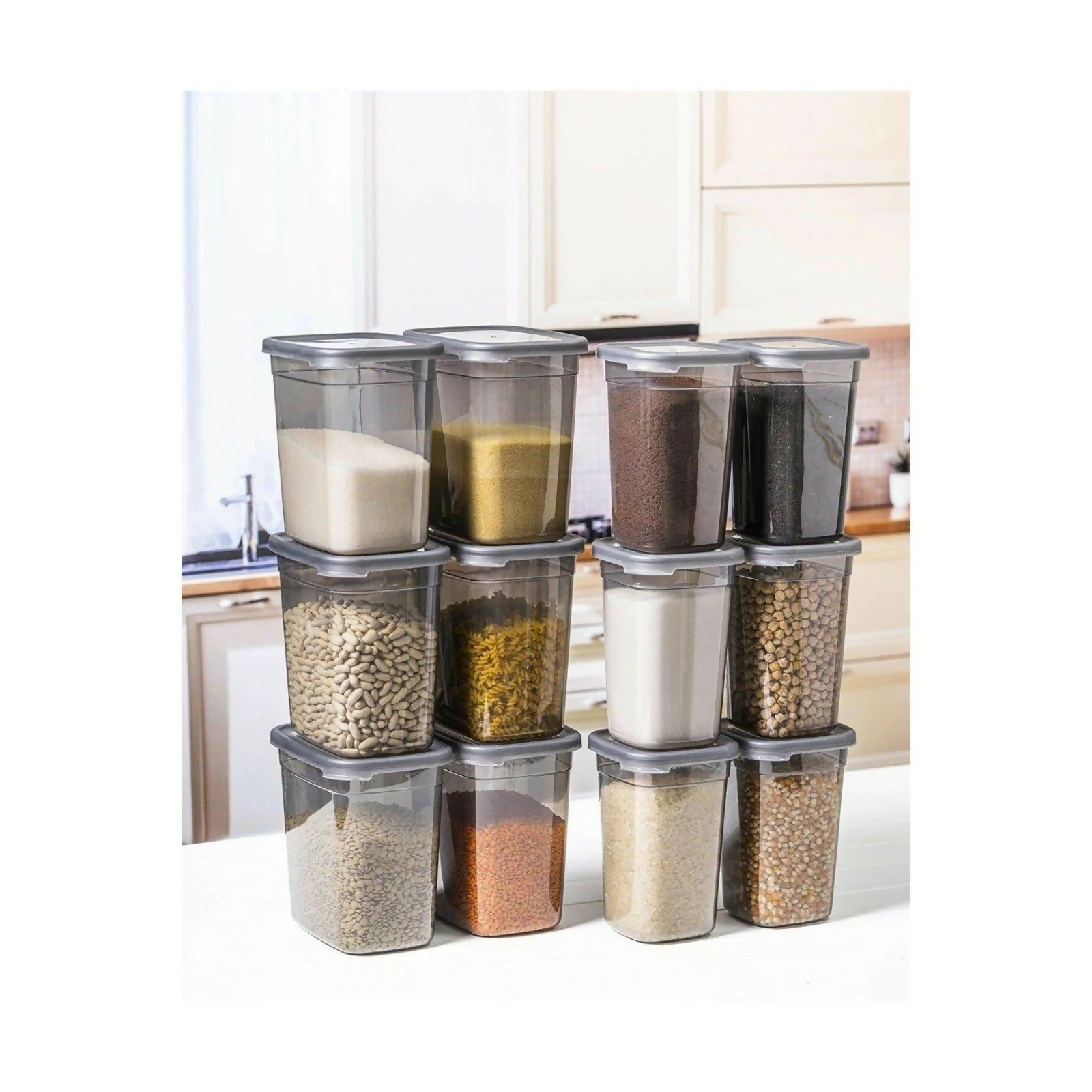Airtight Kitchen Storage Containers (Set 6) 1200 ML - Image 4