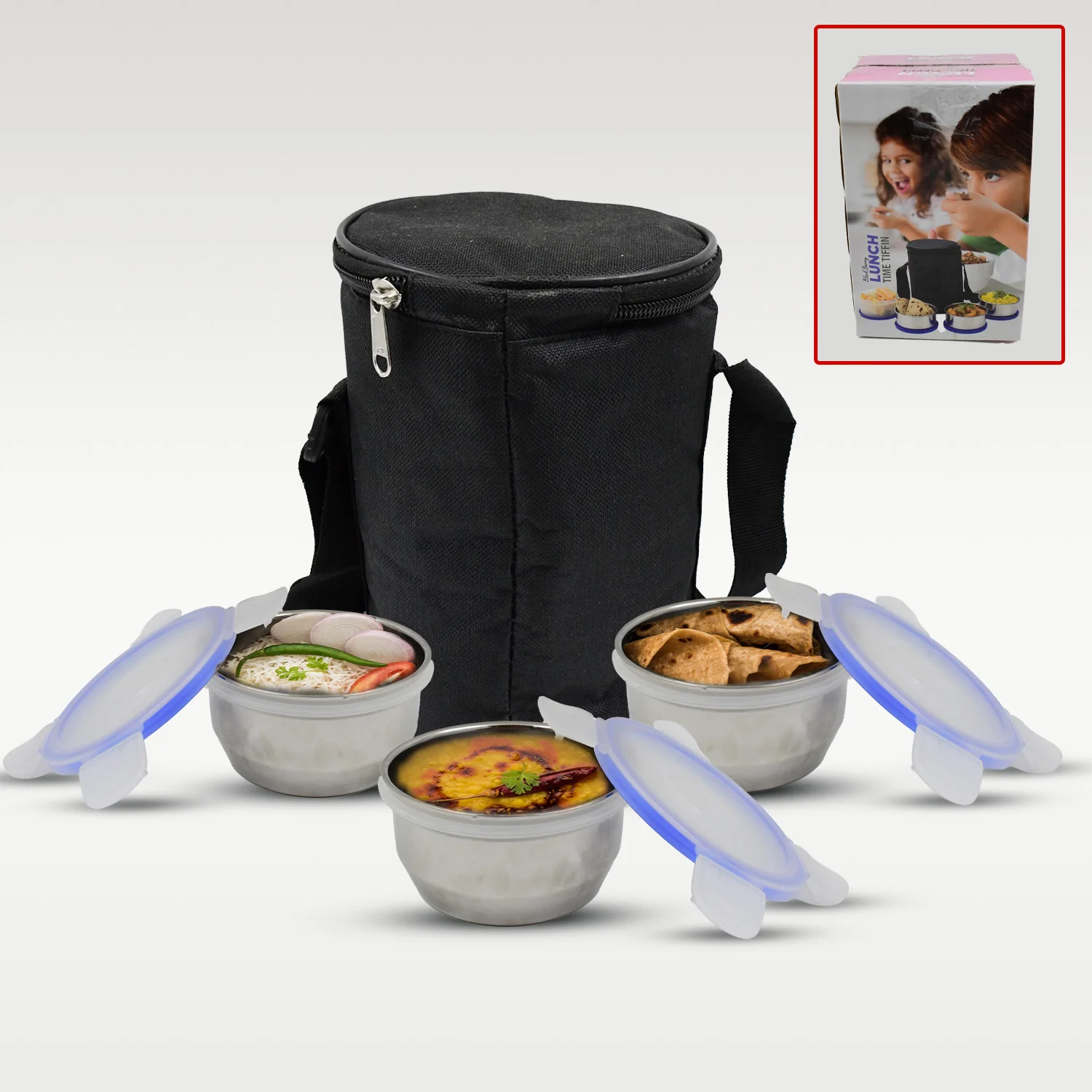 Stainless Steel Lunch Box - Multi-Compartment Airtight Container for Office - Image 7
