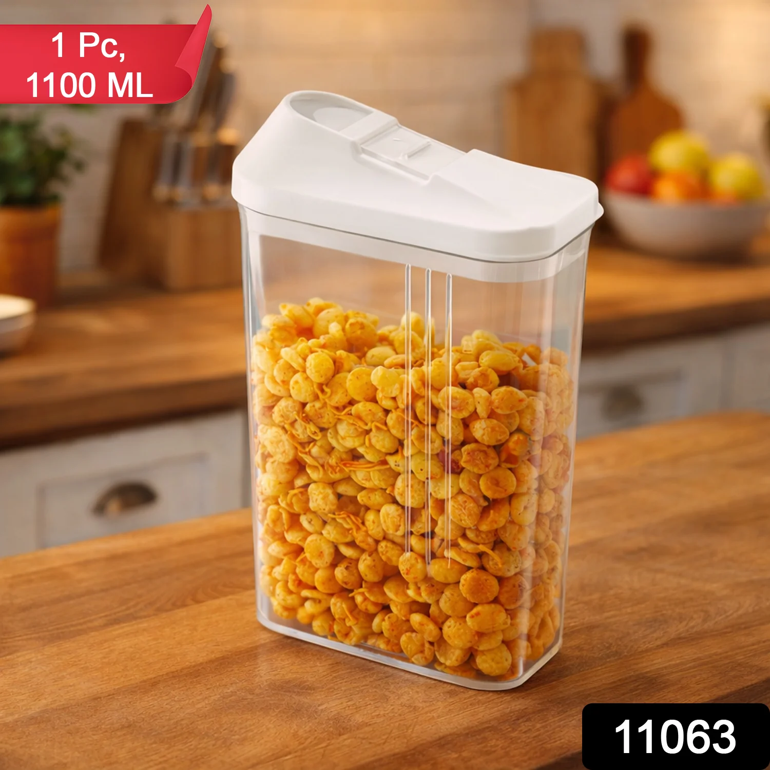 Airtight Lock & Pour Kitchen Storage Container (1 Pc) - Image 2