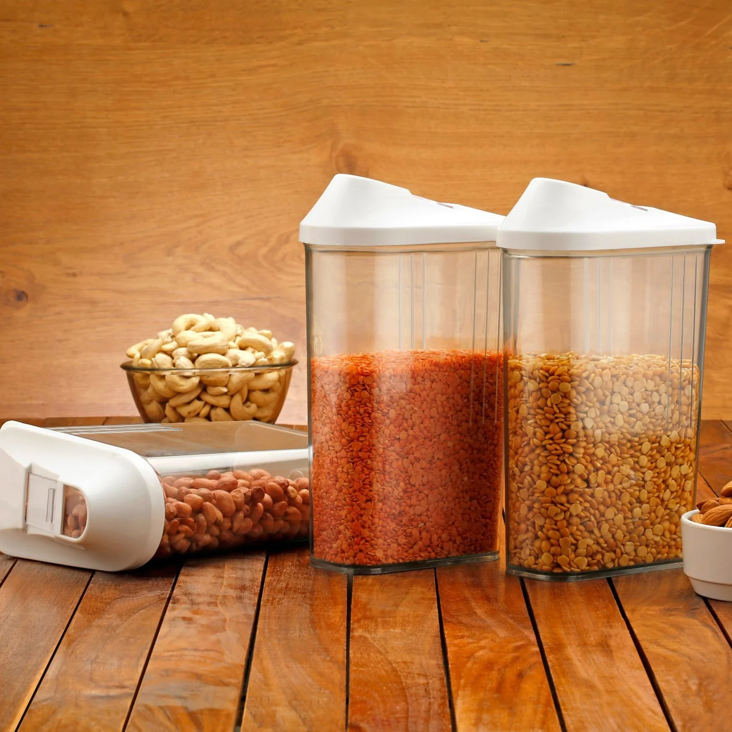 Airtight Lock & Pour Kitchen Storage Container (1 Pc) - Image 3