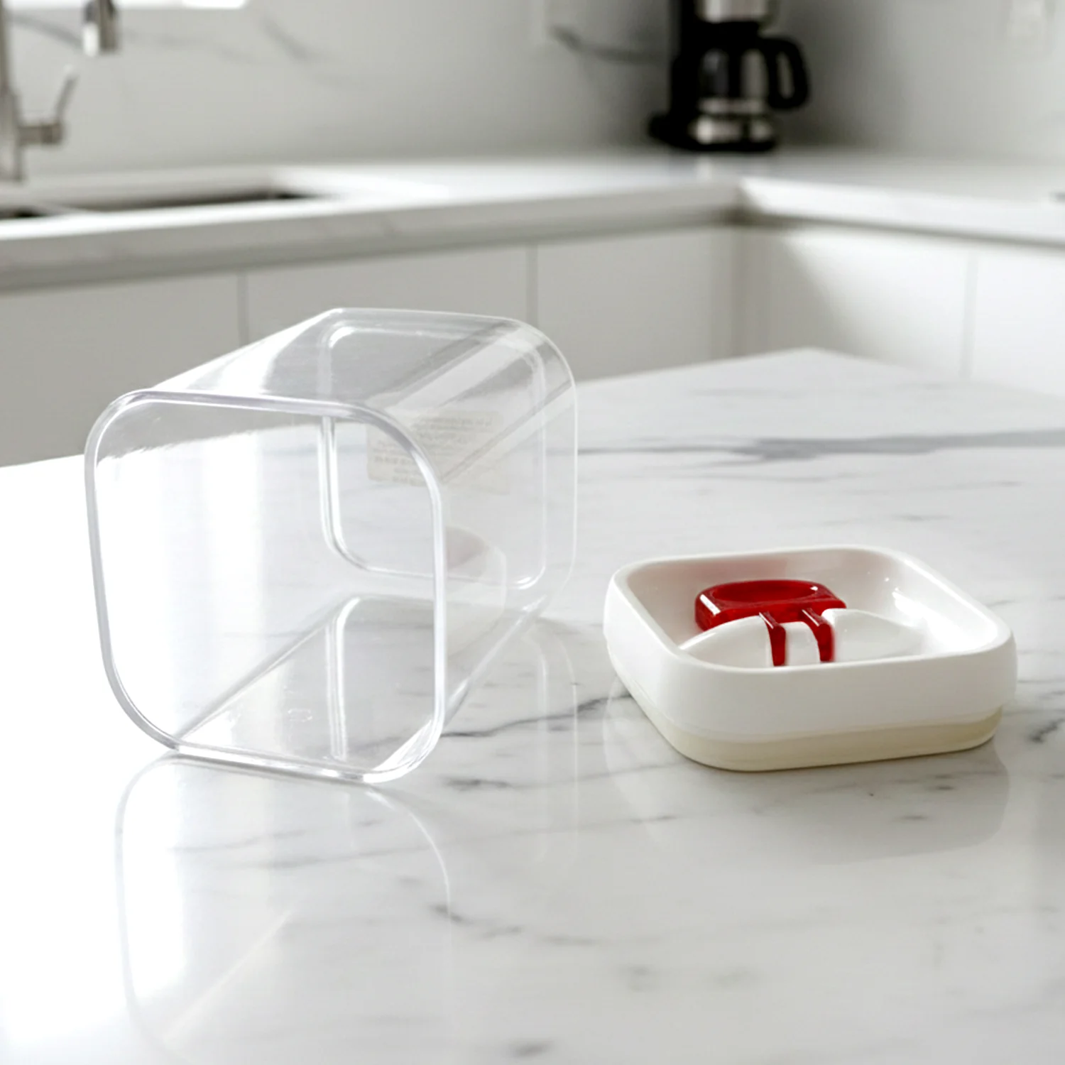 Airtight Lock & Seal Transparent Kitchen Storage Container (1100 ML) - Image 4