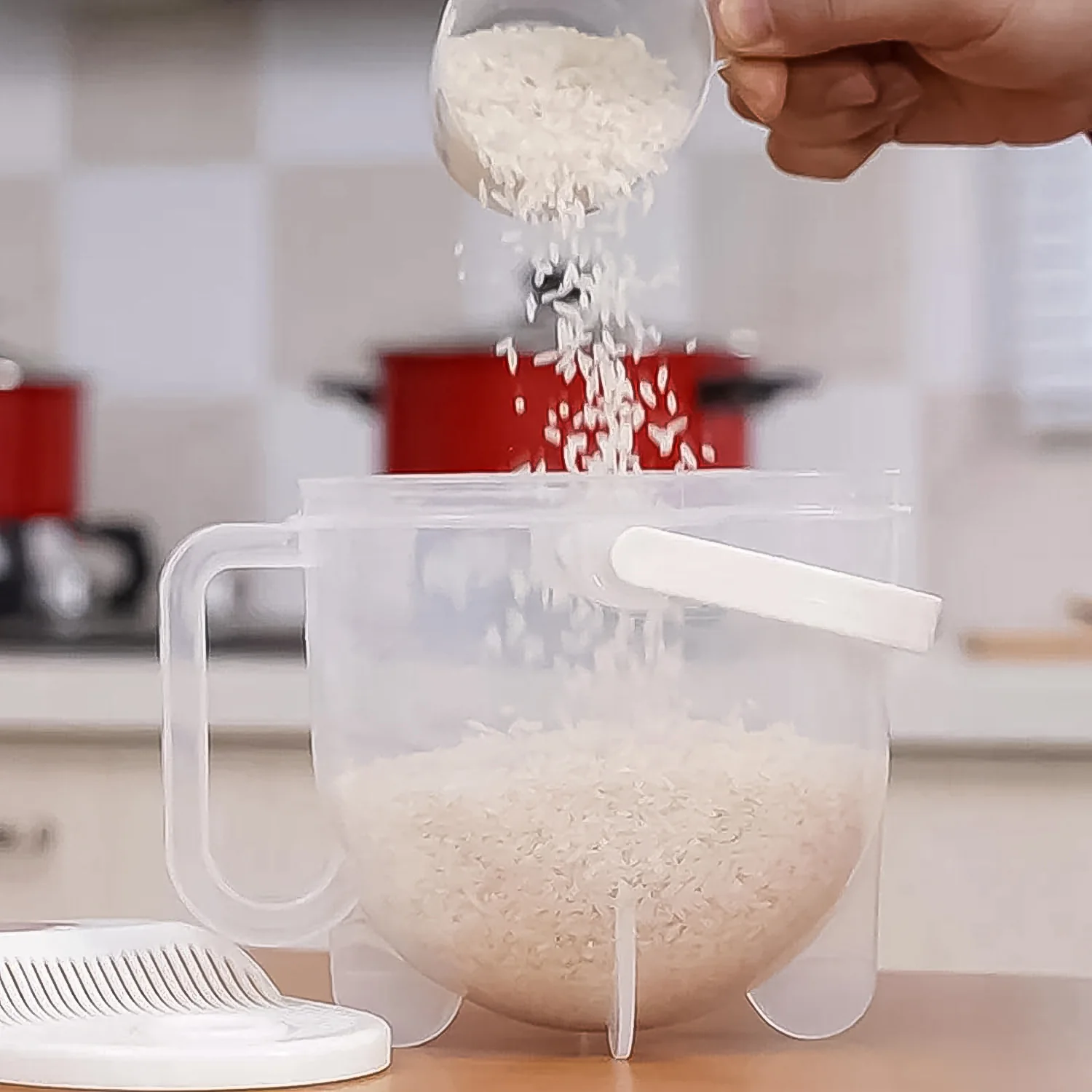 Airtight Rice & Grain Storage Container (1 Pc) - Image 7