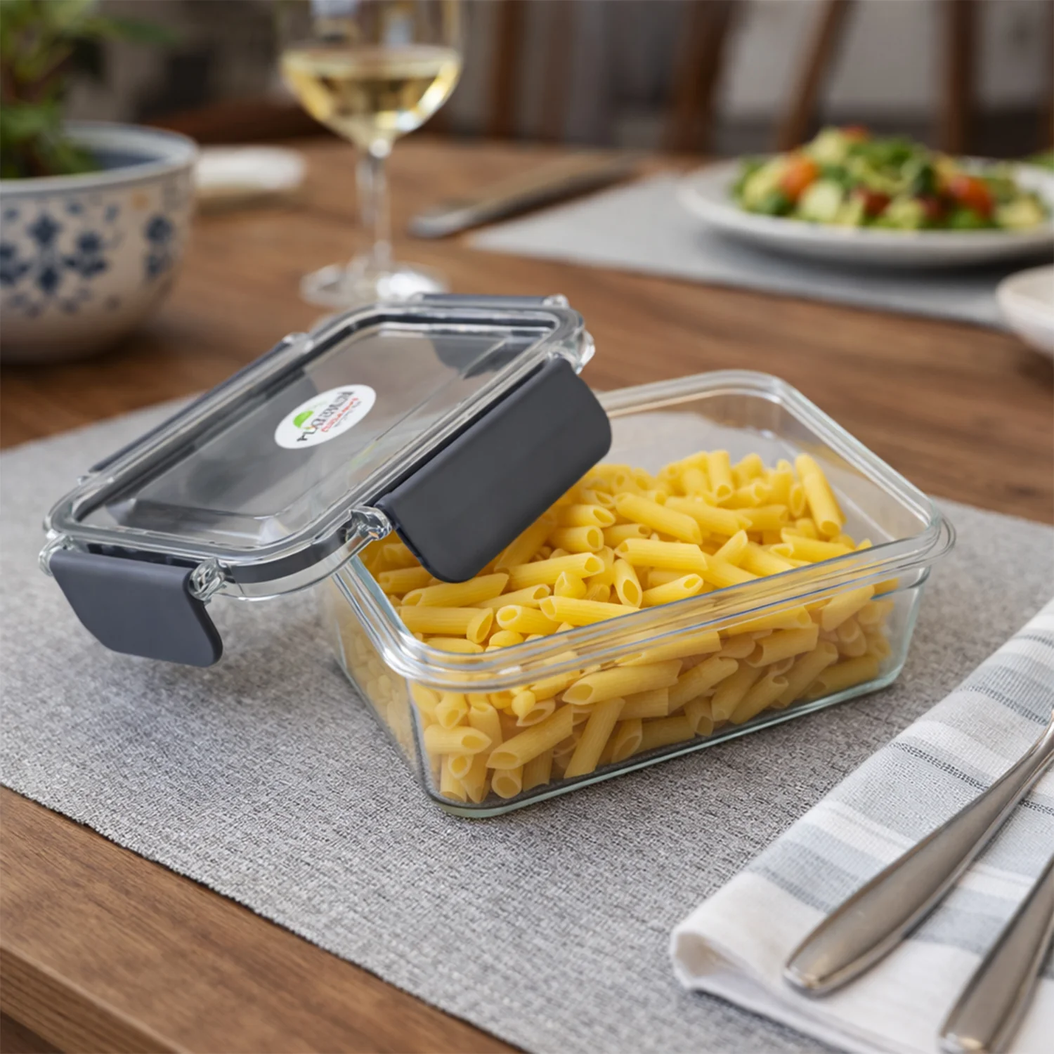 Airtight Sealed Food Storage Container Set (2 Pc Set, 350 ML Approx) - Image 5