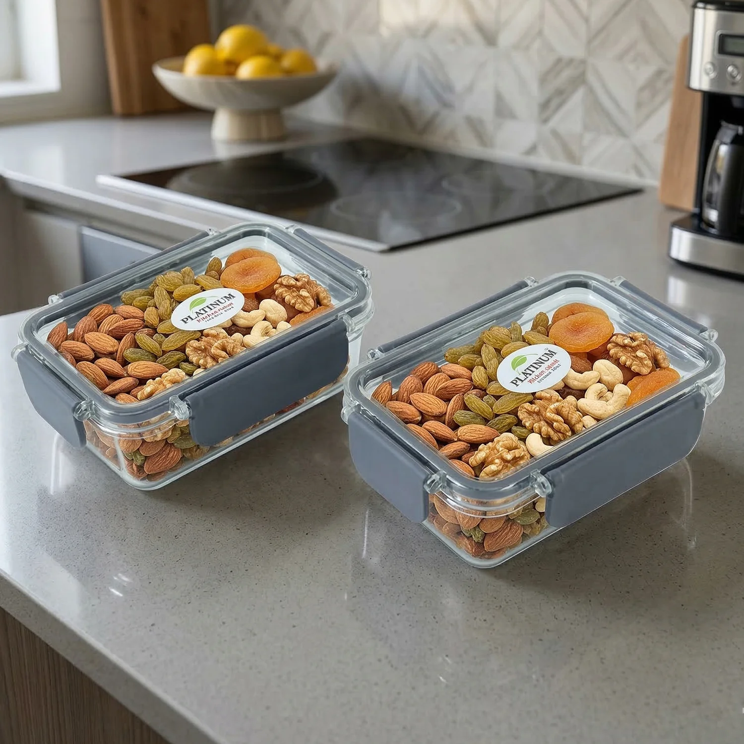 Airtight Sealed Food Storage Container Set (2 Pc Set, 350 ML Approx) - Image 7
