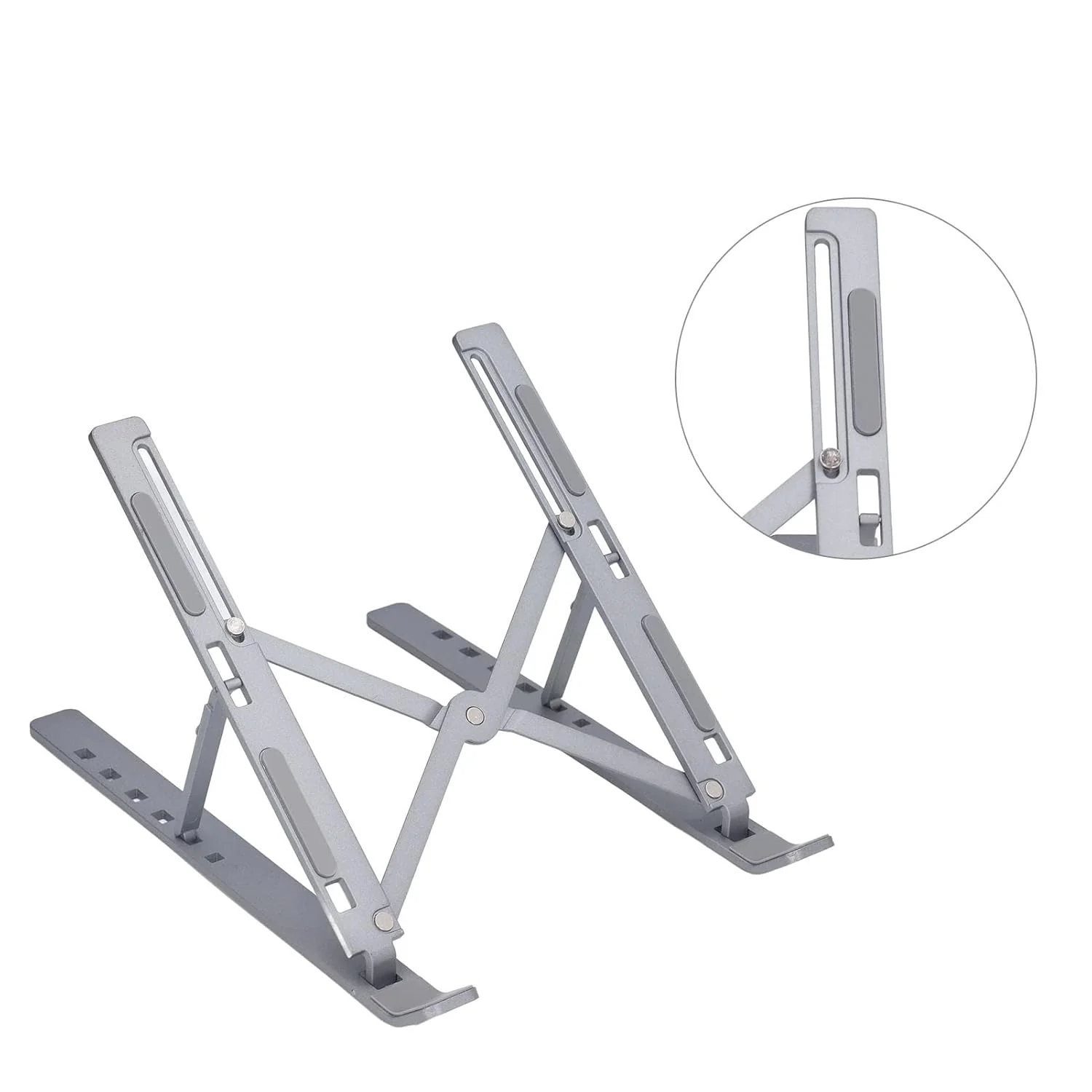 Metal Portable Laptop Stand, with 7 Adjustable Angles (1 Pc) - Image 10