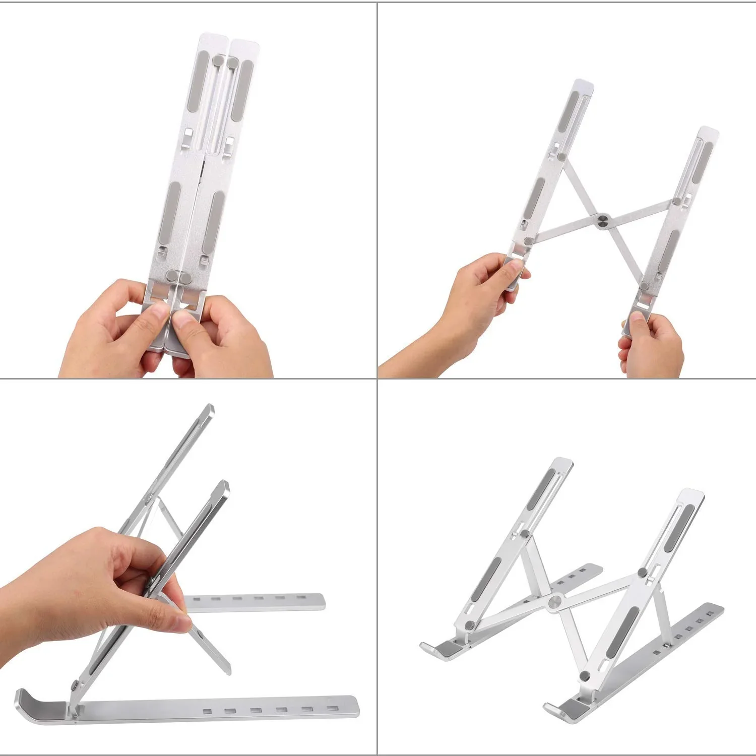 Metal Portable Laptop Stand, with 7 Adjustable Angles (1 Pc) - Image 7