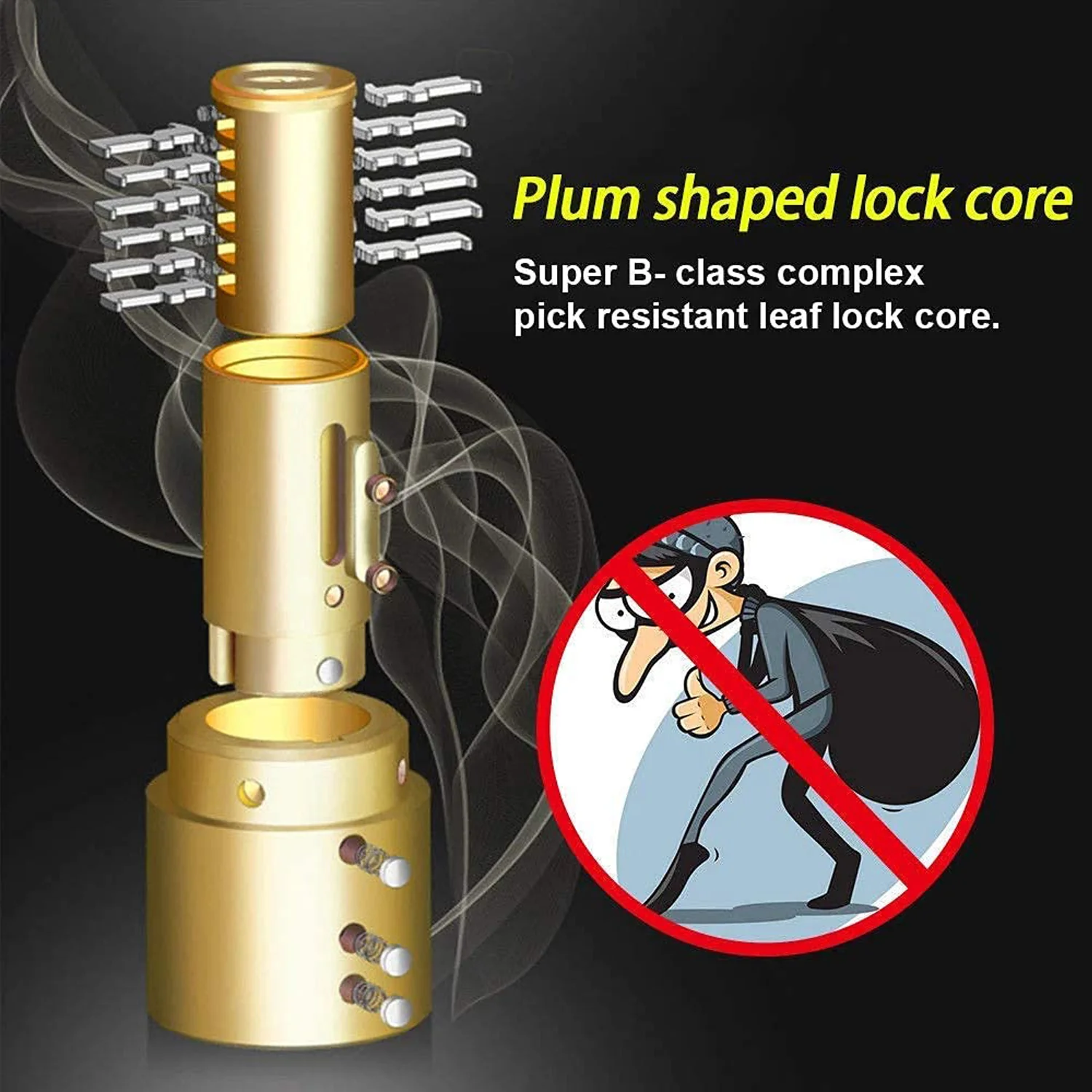 Alarm Disc Lock Motorbike Anti-Theft Disc Brake Lock (1 Pc / With 2 Key) - Image 4