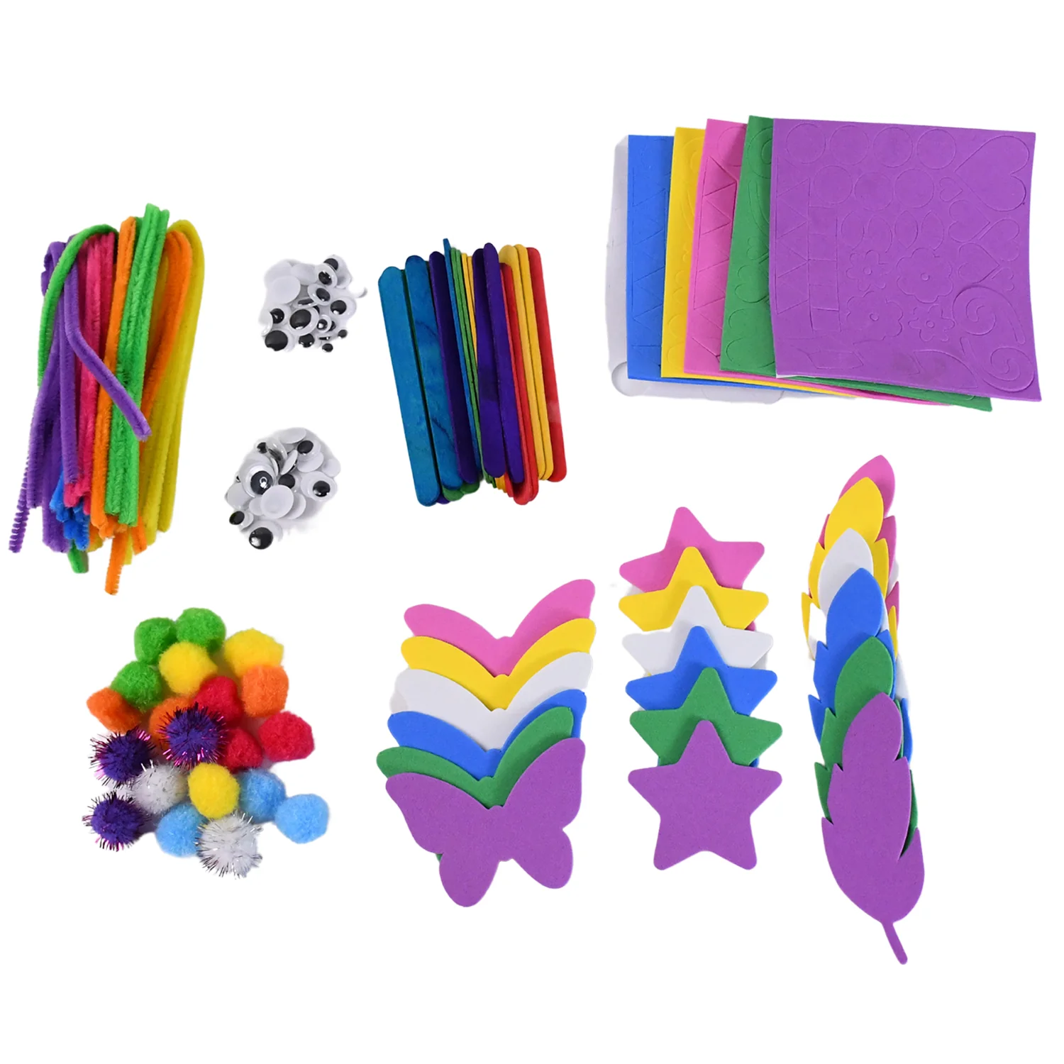 All-in-One Kids Arts & Crafts Supplies Kit – DIY Crafting Material Set - Image 6