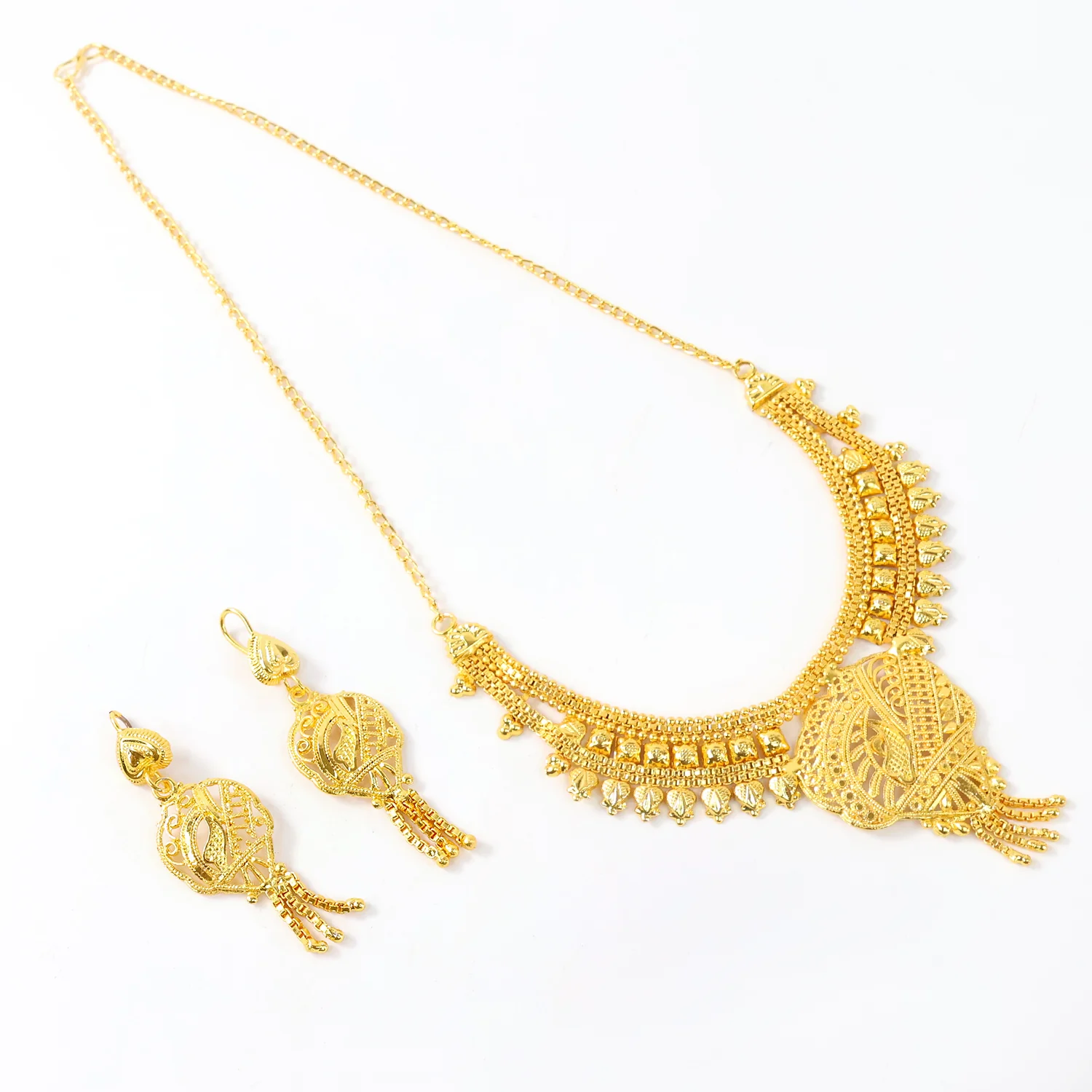 Gorgeous Necklace With Earrings Set Women & Girls (2Pc) - Image 3