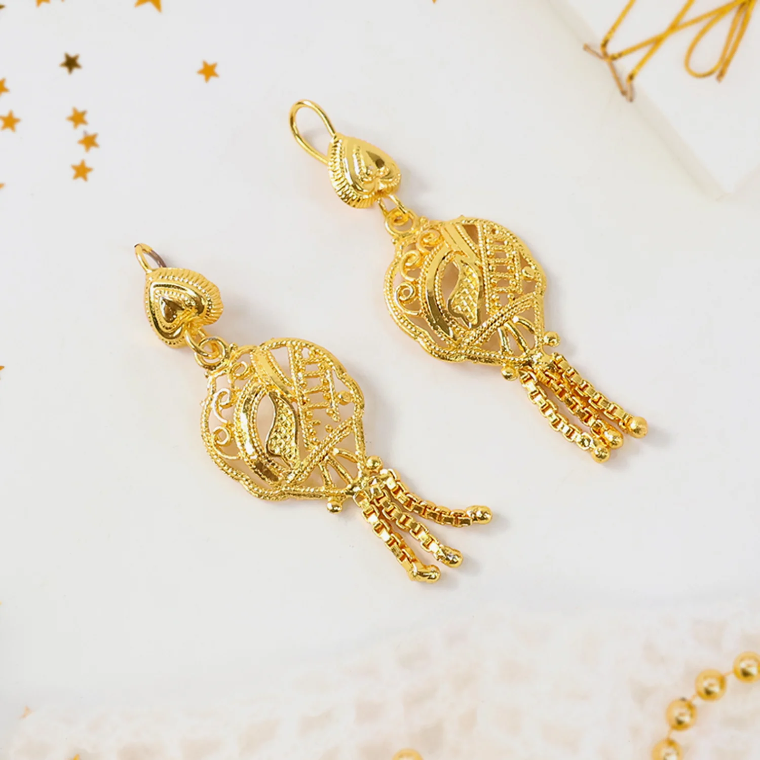 Gorgeous Necklace With Earrings Set Women & Girls (2Pc) - Image 5