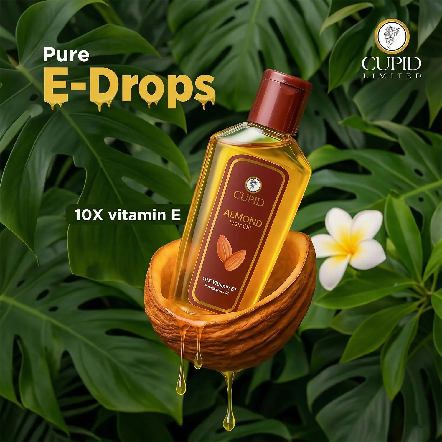 Almond Hair Oil with Vitamin E Nourishing Hair Care Solution (100 Ml) - Image 5