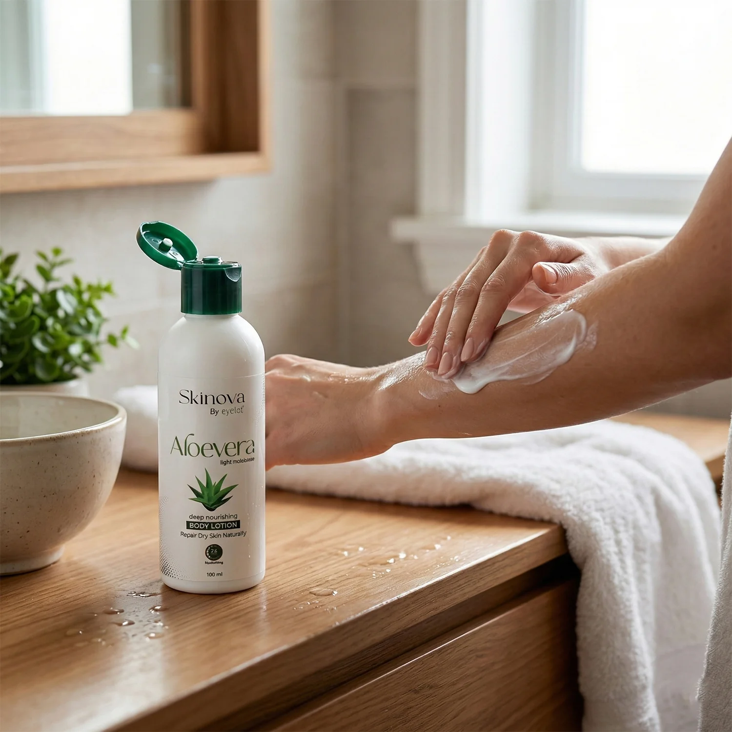 Eyelet Aloe Vera Deep Nourishing Body Lotion 24-Hour Moisturization (100ml) - Image 2
