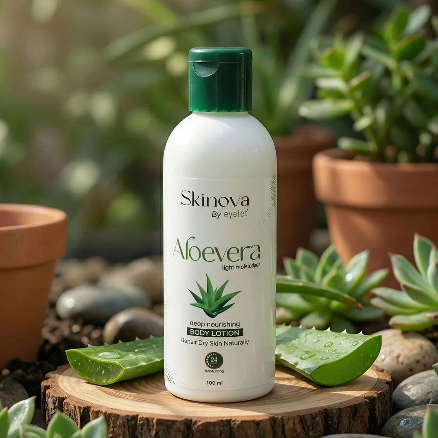 Eyelet Aloe Vera Deep Nourishing Body Lotion 24-Hour Moisturization (100ml) - Image 4