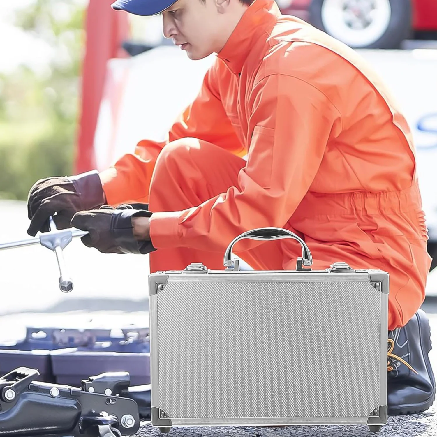 Aluminium & Wooden Multipurpose Portable Suitcase (45×29×20 Cm / 1 Pc) - Image 3