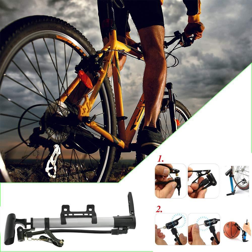 Aluminum Mini Bicycle Air Pump (Multicolor) - Image 5