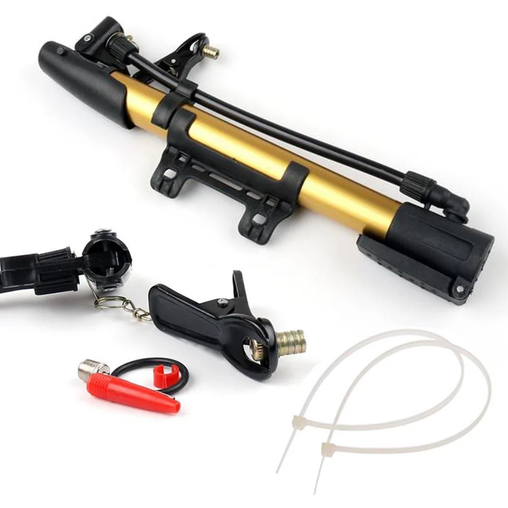 Aluminum Mini Bicycle Air Pump (Multicolor) - Image 6