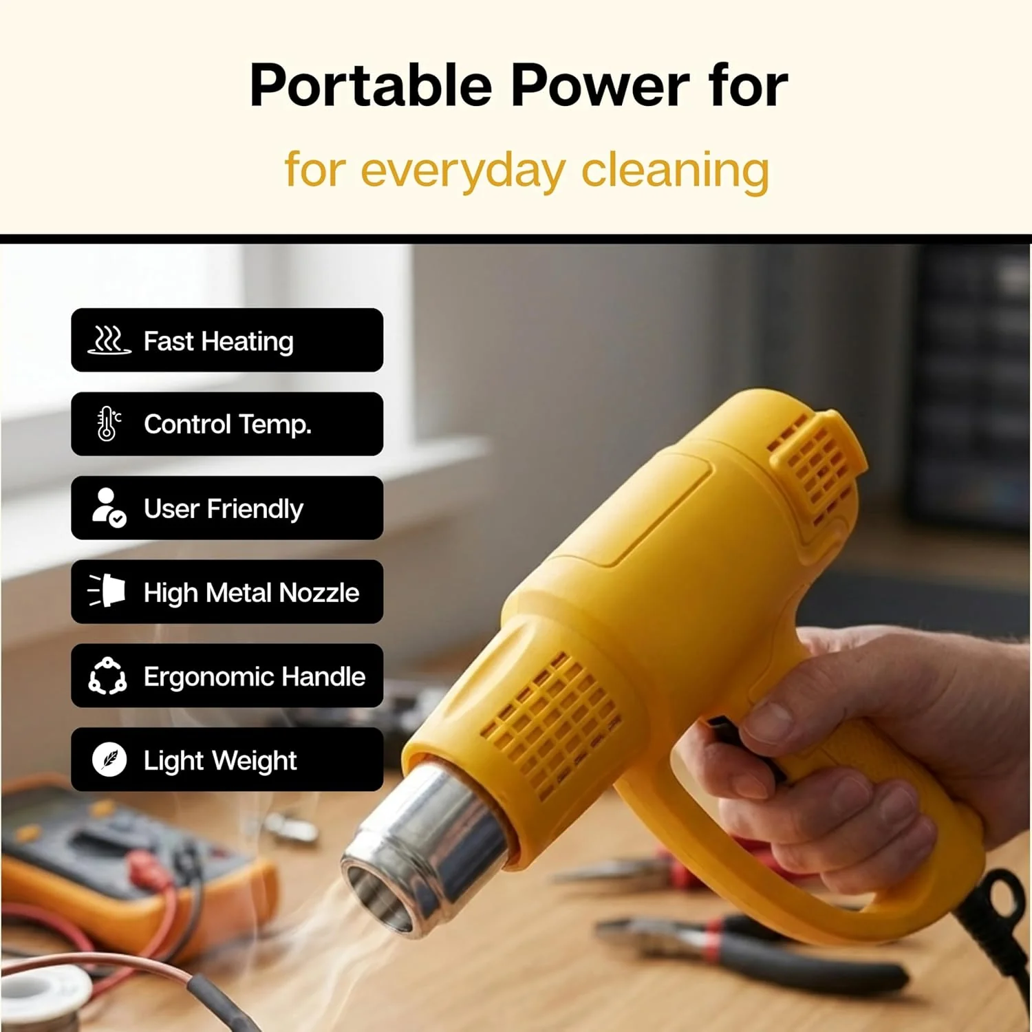Amber Heat Gun AMHG2000 2000W 1 Pc - Image 5
