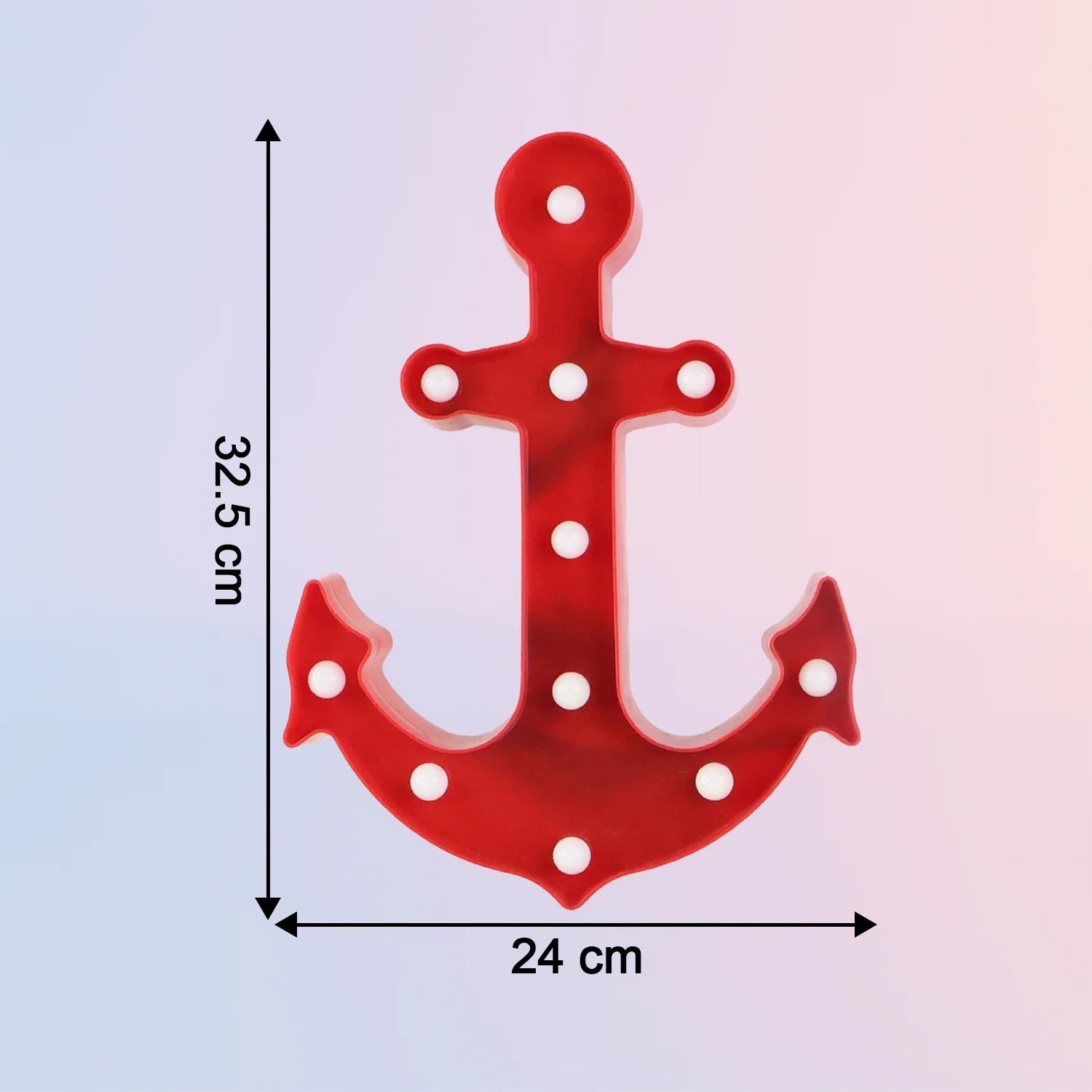 Anchor Shape LED Decorative Night Lamp - (1 Pc) - Image 3