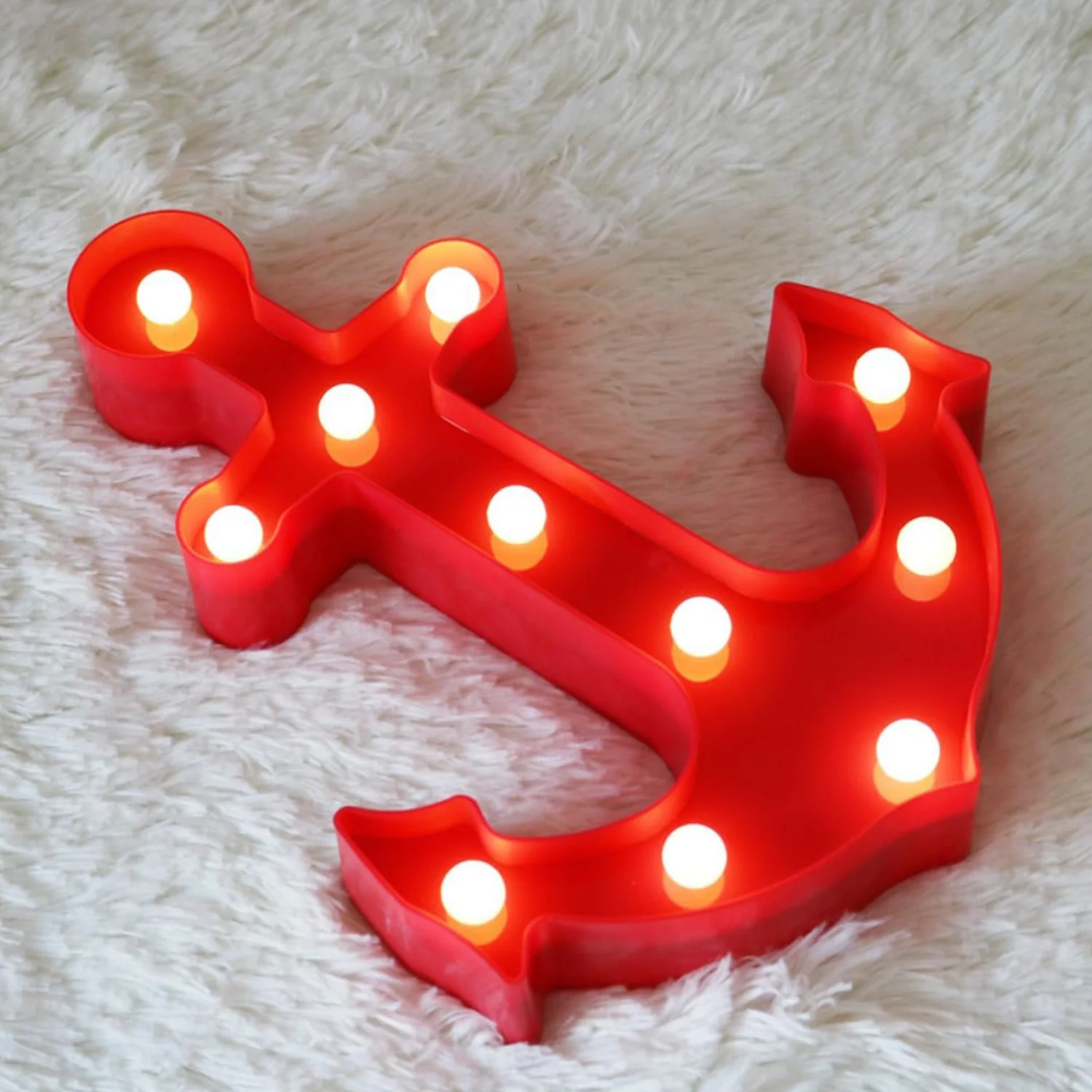 Anchor Shape LED Decorative Night Lamp - (1 Pc) - Image 4