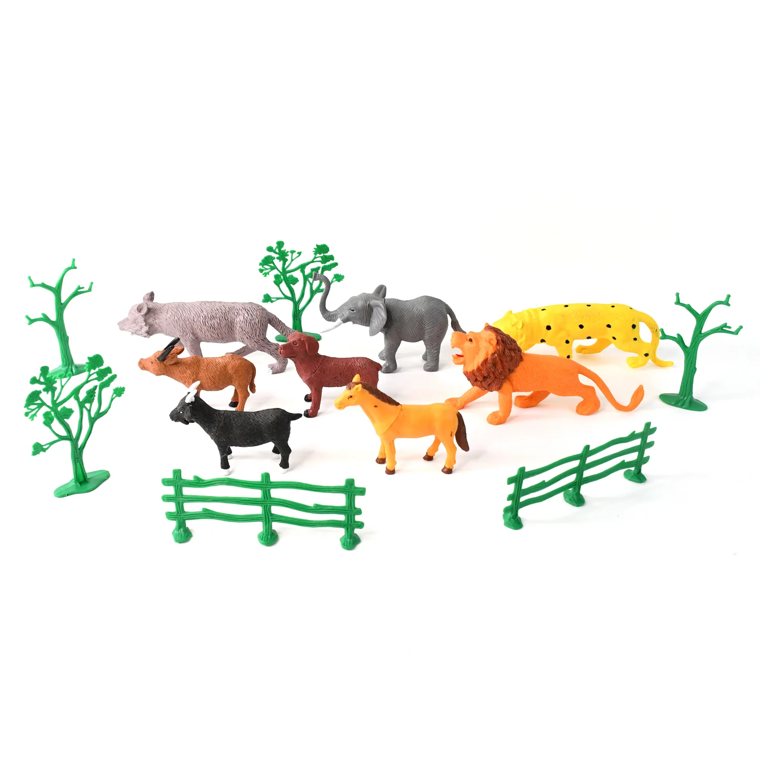 Animal Kingdom Plastic Toy Set for Kids (14 PC) - Image 5