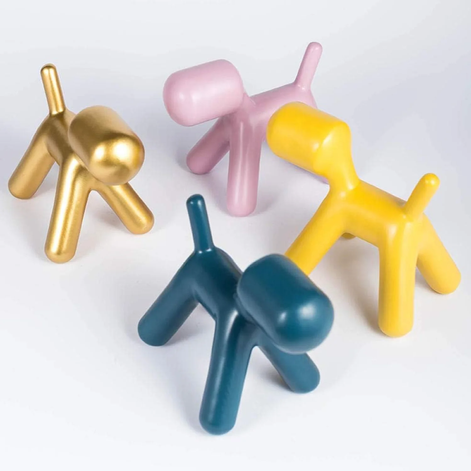 Plastic Cute Animal Puppy Chair Dog Low Footstool for Bedroom Living - Image 7