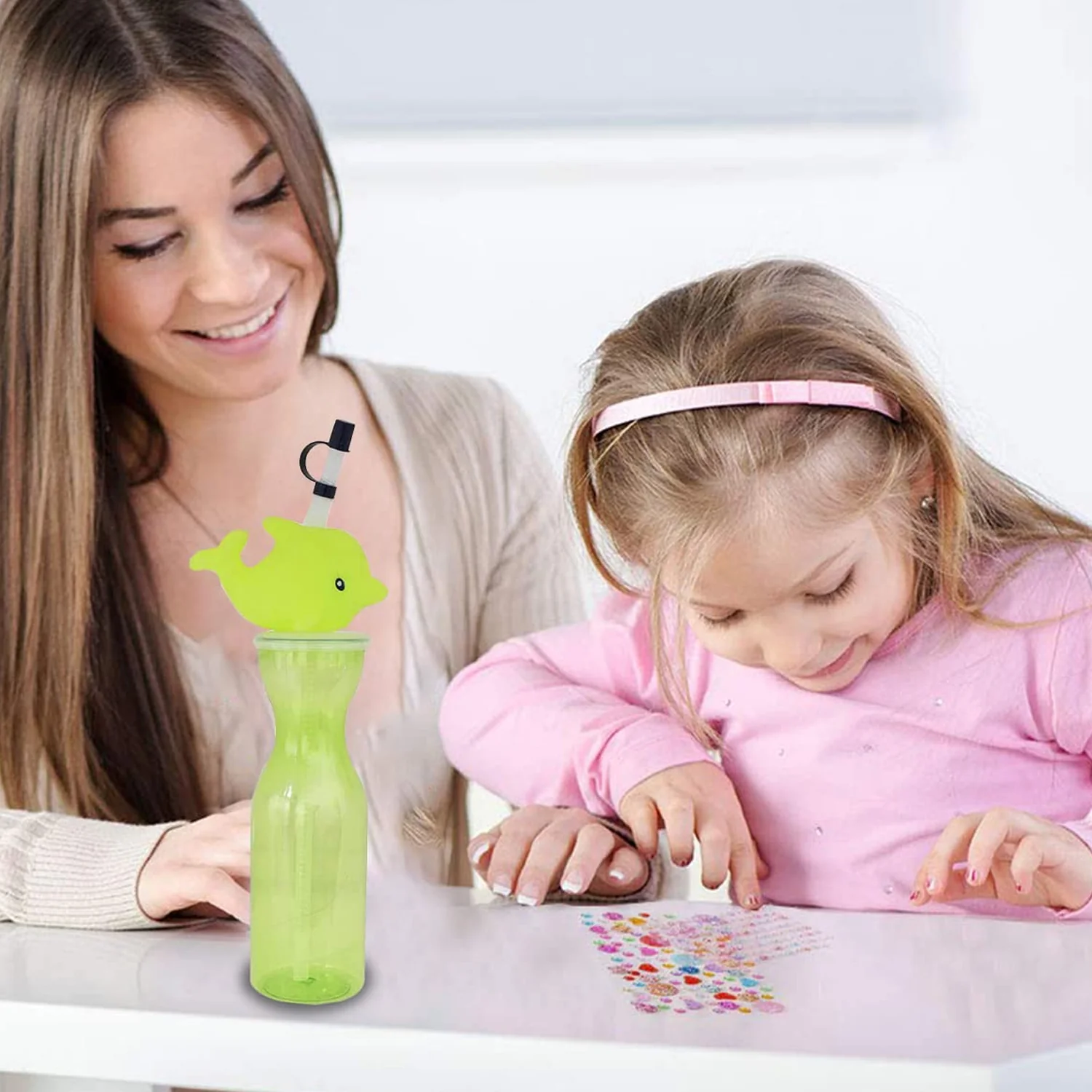 Party Props Birthday Return Gifts For Kids |Animal Shape Straw Sipper Bottle For Kids - Image 7
