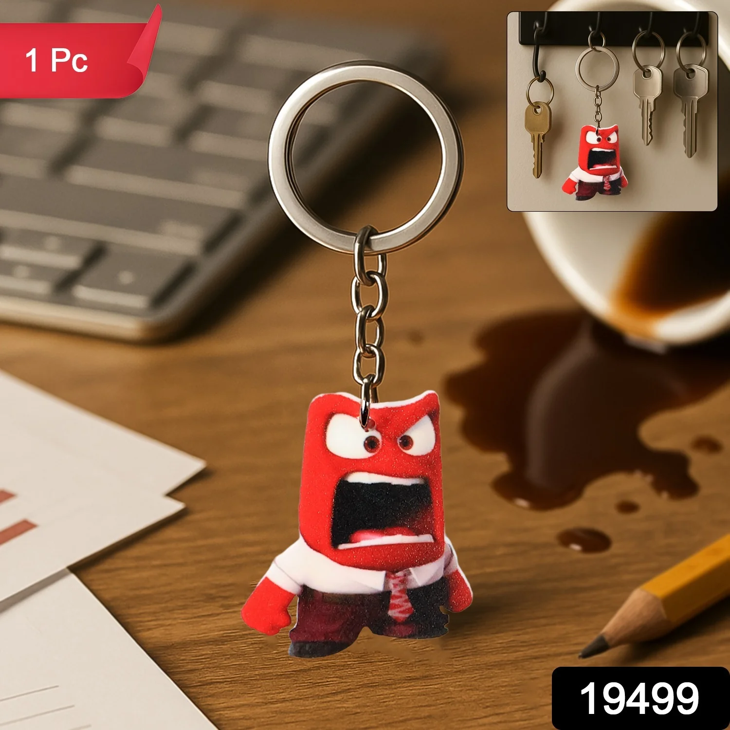 Animated Character Acrylic Keychain (1 Pc) - Image 2