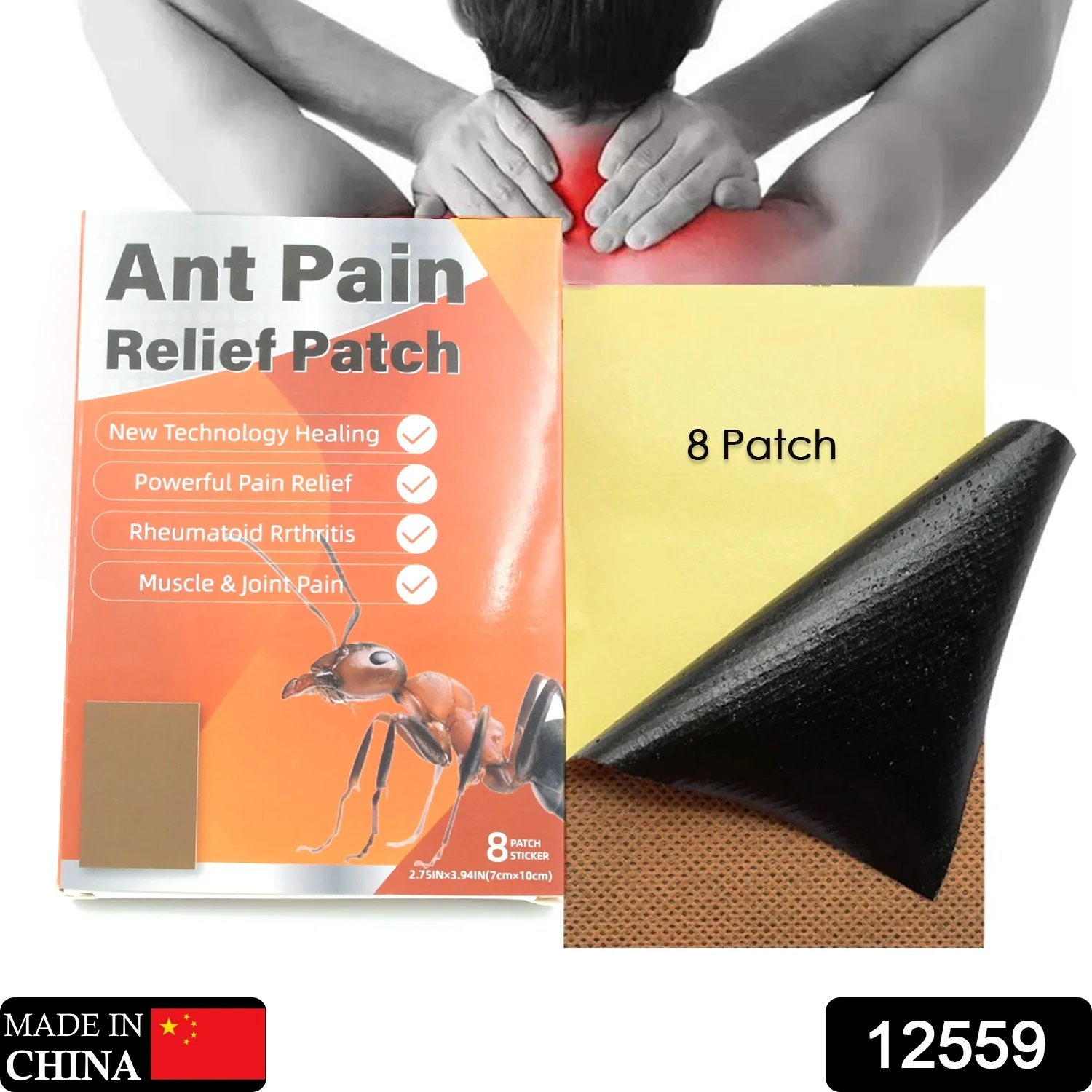 Ant Pain Relief Patch - Pack of 8 Patches - Image 2