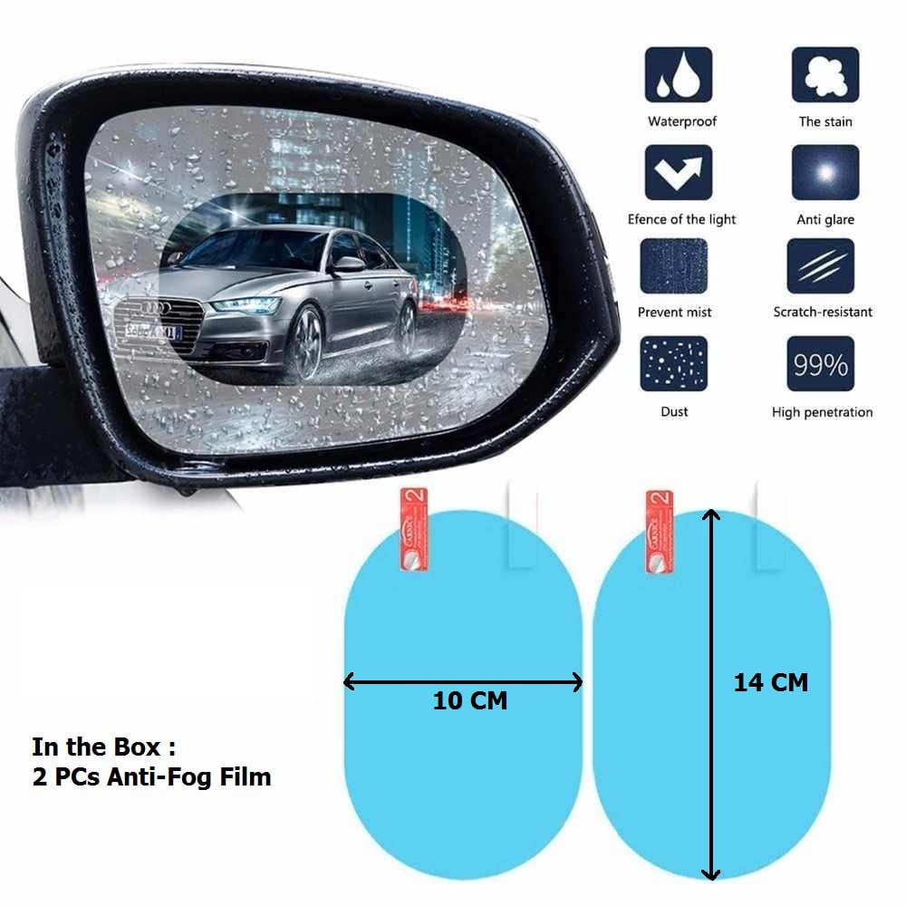 Anti-Fog & Anti-Scratch Rearview Mirror Film – HD Protective Sticker (1 Pc) - Image 10