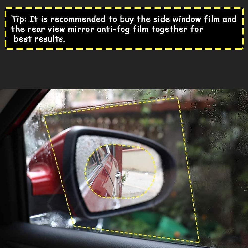 Anti-Fog & Anti-Scratch Rearview Mirror Film – HD Protective Sticker (1 Pc) - Image 9