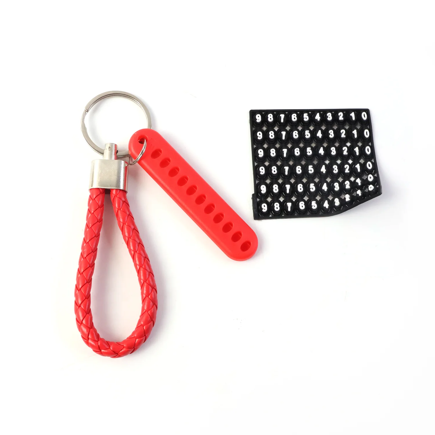 Anti-Lost Keychain with Number Plate – 1 Pc - Image 5