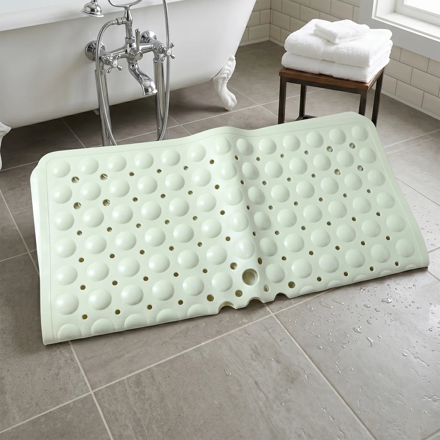 Anti-Slip Bath Mat with Suction Cups (1 Pc, 53x53 Cm) - Image 7
